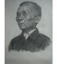 高中素描人头